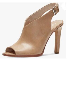 YDN Nude Peep Toe High Heel Sandals Ankle Strap Pumps Slingback Stiletto Shoes